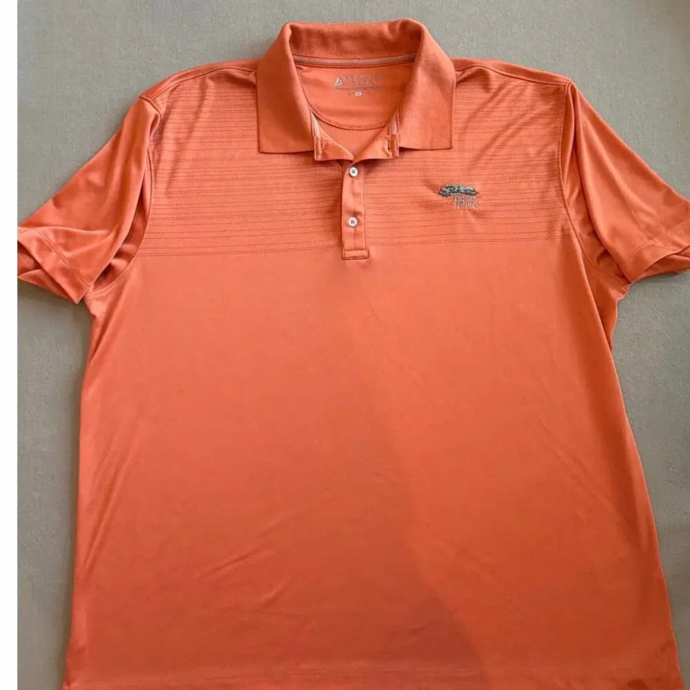 Bermuda Sands Torrey Pines Golf Polo Men’s XL Orange Performance Shirt